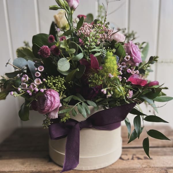 Hat Box of Flowers